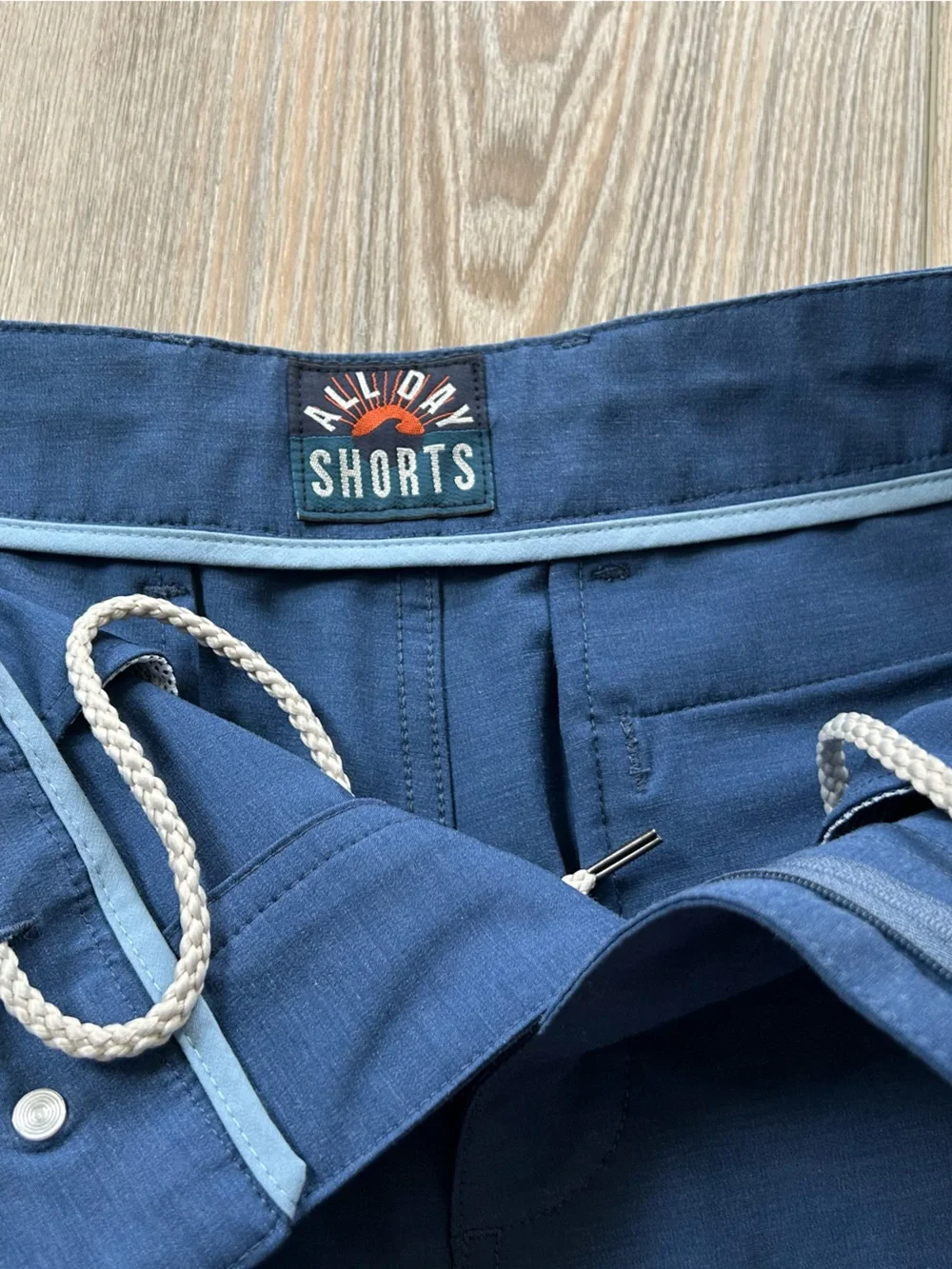 Faherty Navy All Day Shorts